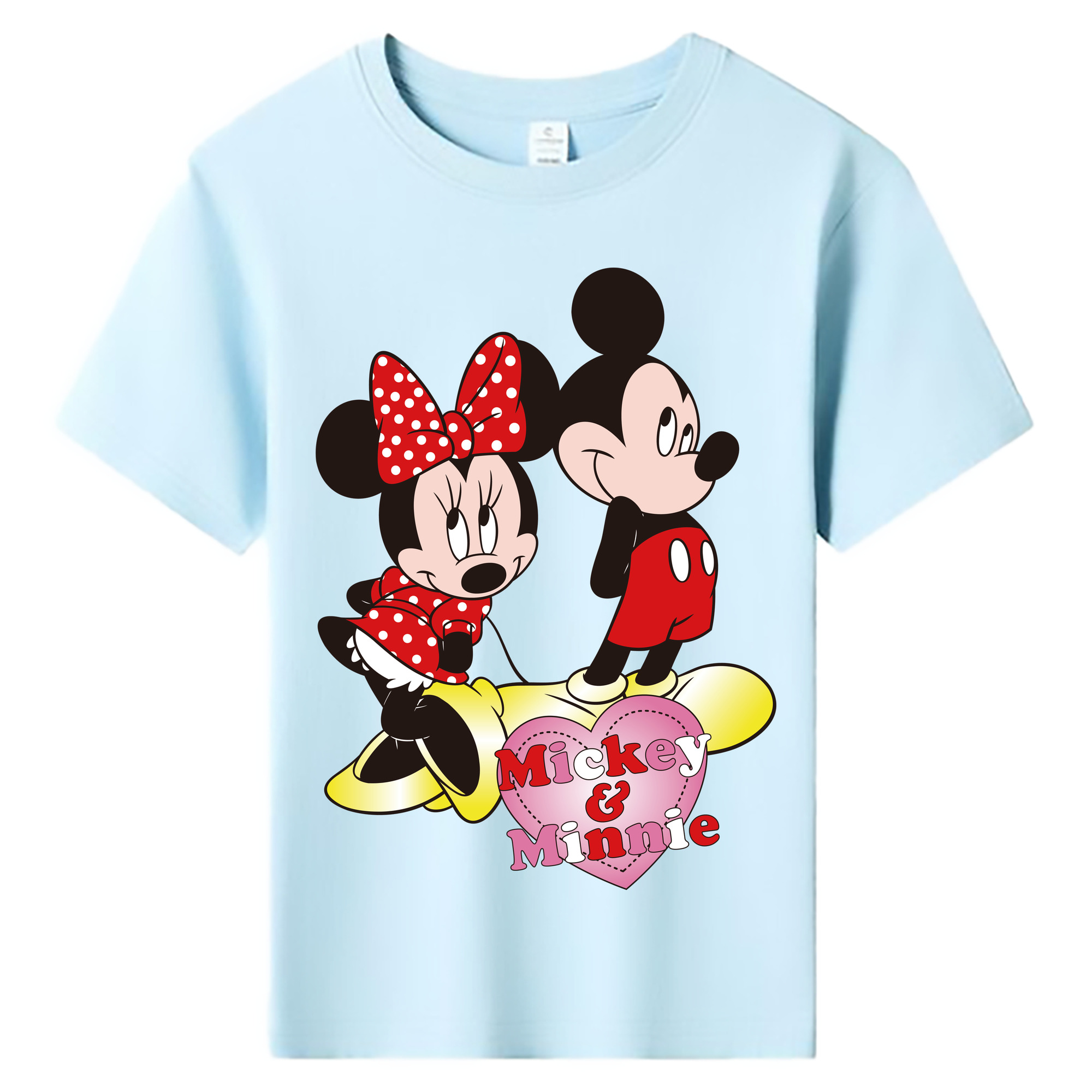 ミッキーマウス Mickey Mouse 綿100％キッズTシャツ（フロントプリント）